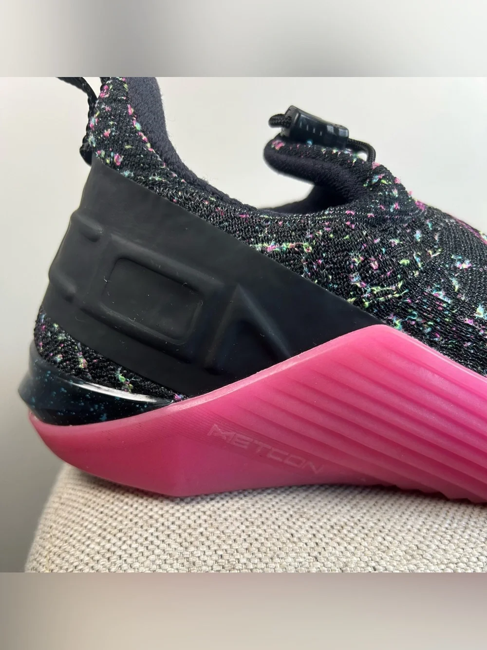 Nike React Metcon AMP Black Pink Cross Training Gym Shoes Womens 9.5 CT9155-063 - Picture 3 of 15